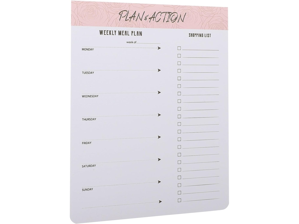 Caderno de Planejamento Familiar, Caderno de Lista de Tarefas, Papel, Escrita Suave, Multifuncional