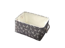 3 cestas de armazenamento plegáveis com alças de corda, para prateleiras, presentes, roupas, brinquedos, 11.8x7.9x5.1 polegadas S/MARCA