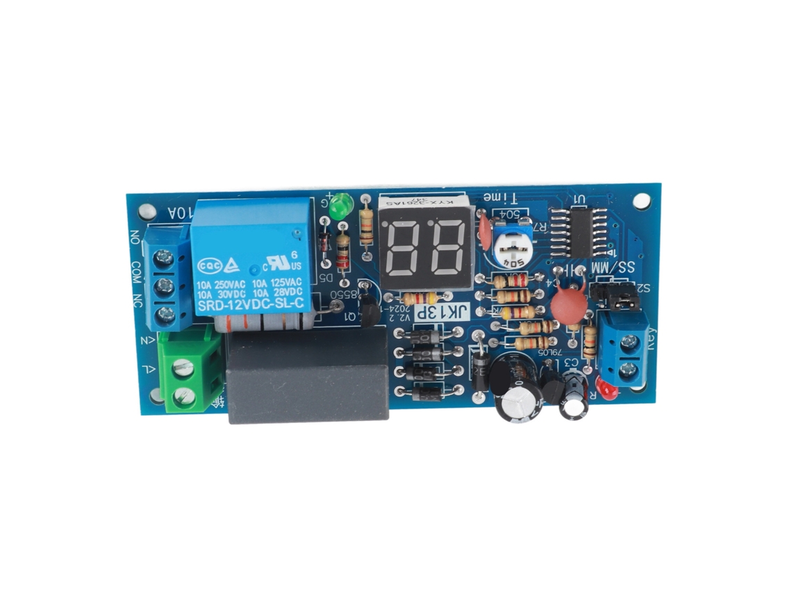 Módulo de Relé de Temporizador Retardo 220v Ca, intervalo de tempo 1 a 99 segundos/minutos