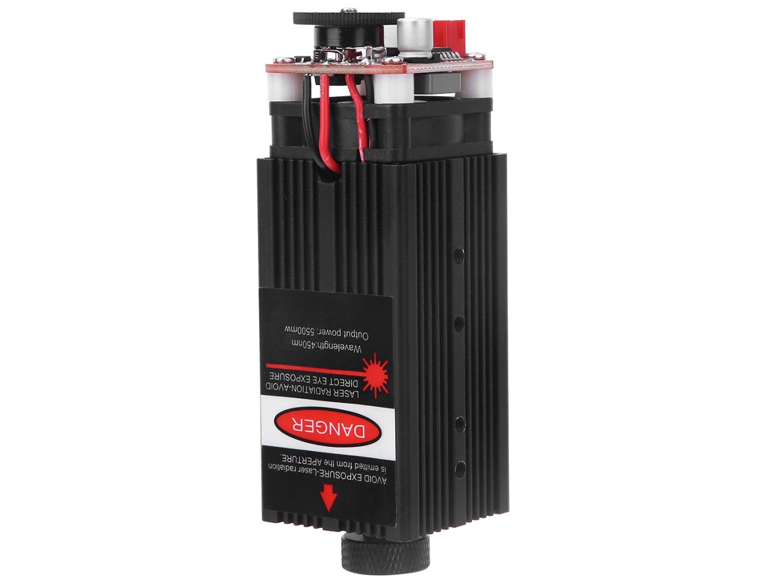 Laxiscreed Módulo Laser De 5500mw Para Gravação Com Ajuste De Potência E Comprimento De Onda 450nm