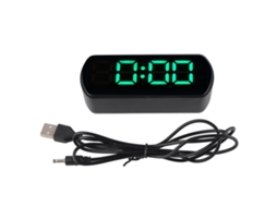 Reloj Led Digital Com Alarme, Modo Dual, Regulável Automaticamente, Temperatura E Função Snooze Para Quarto, Escritório E Cozinha