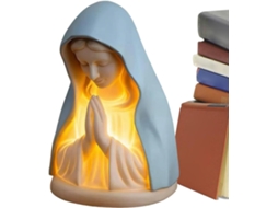 Luminária Noturna De Oração Da Virgem Maria Ehoter, Em Resina Com Luz