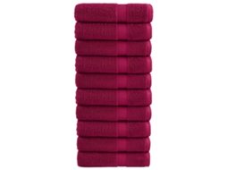 Hand Towel, Hand Towels Vidaxl Vermelho Algodão (50 X 100 Cm)