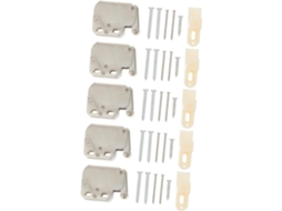 Conjunto De 5 Travas Mola Para Portas Armários, Feitas Aço Resistente