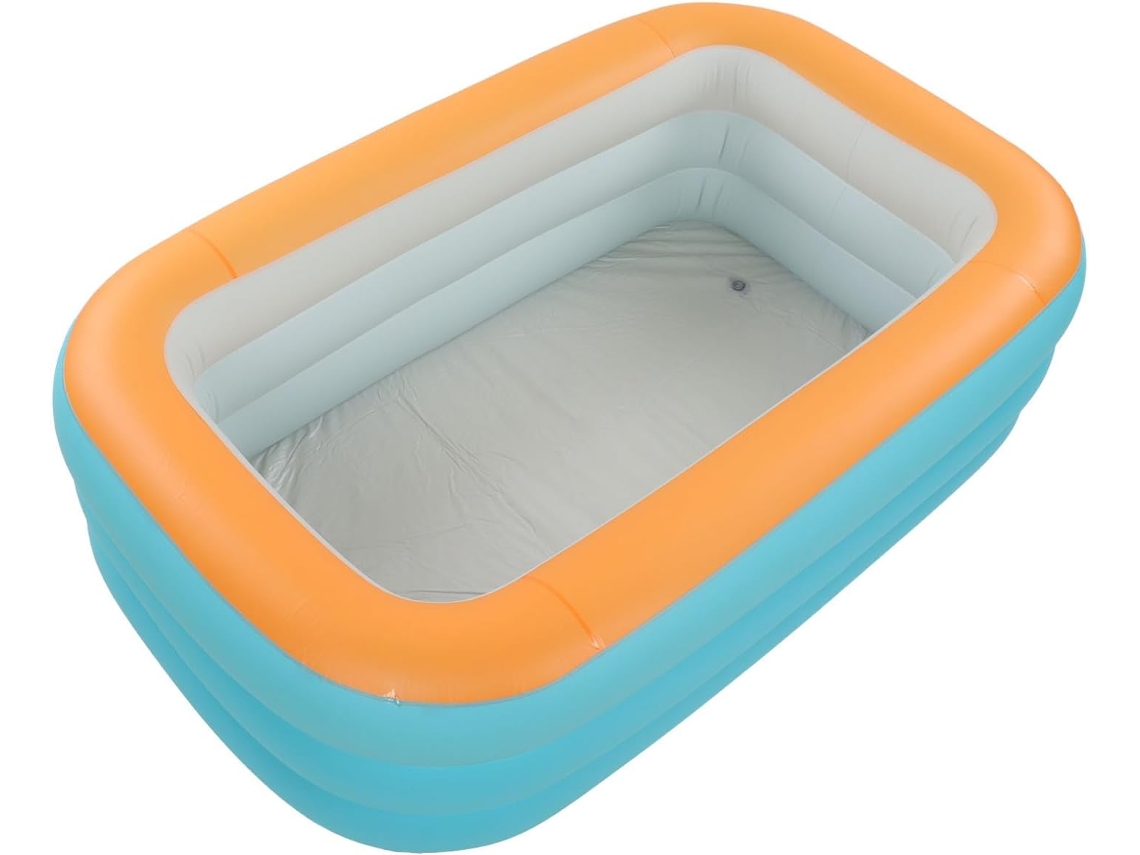 Piscina Inflável de 3 Camadas Reforçada em Pvc para Quintal CHABERLU