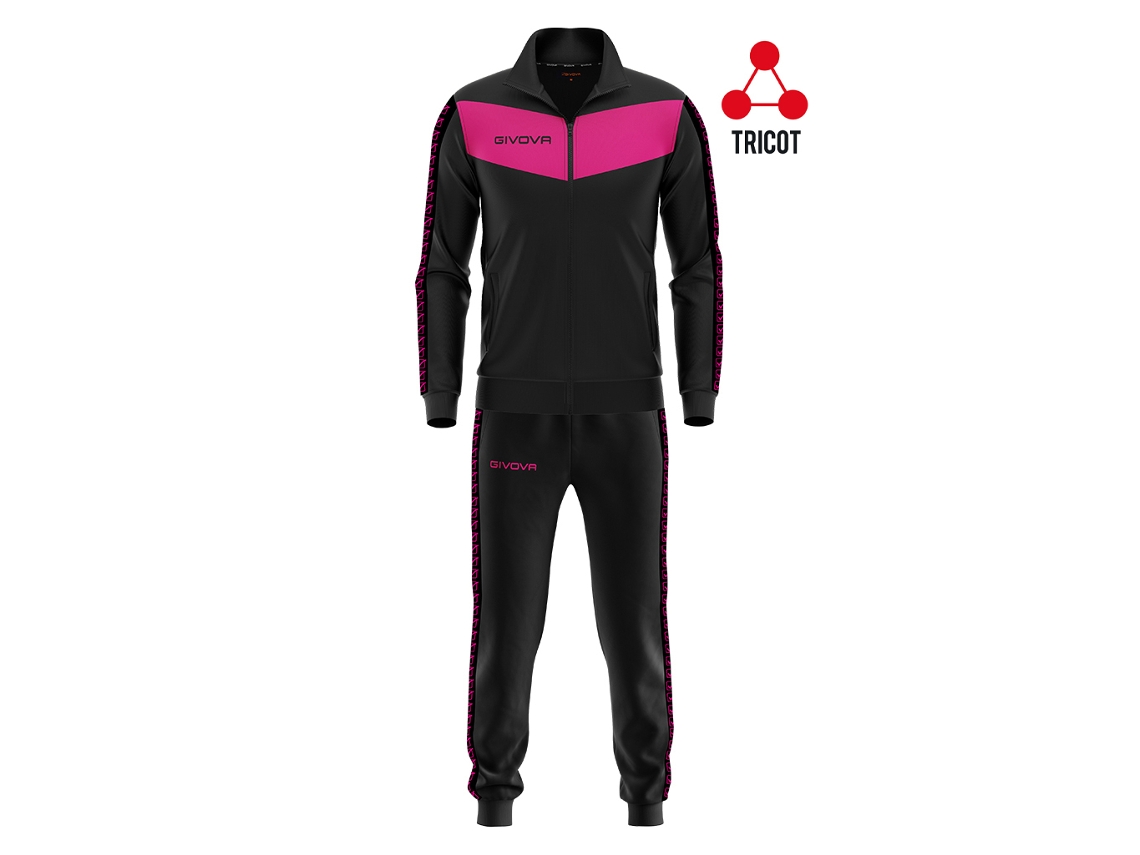 Fato de Treino Unissexo GIVOVA (M - Preto)
