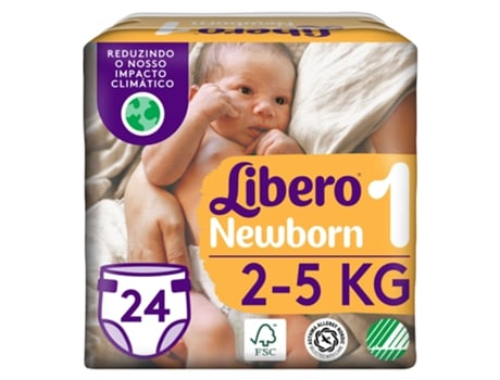 Fralda Newborn T1 2 5kg Libero