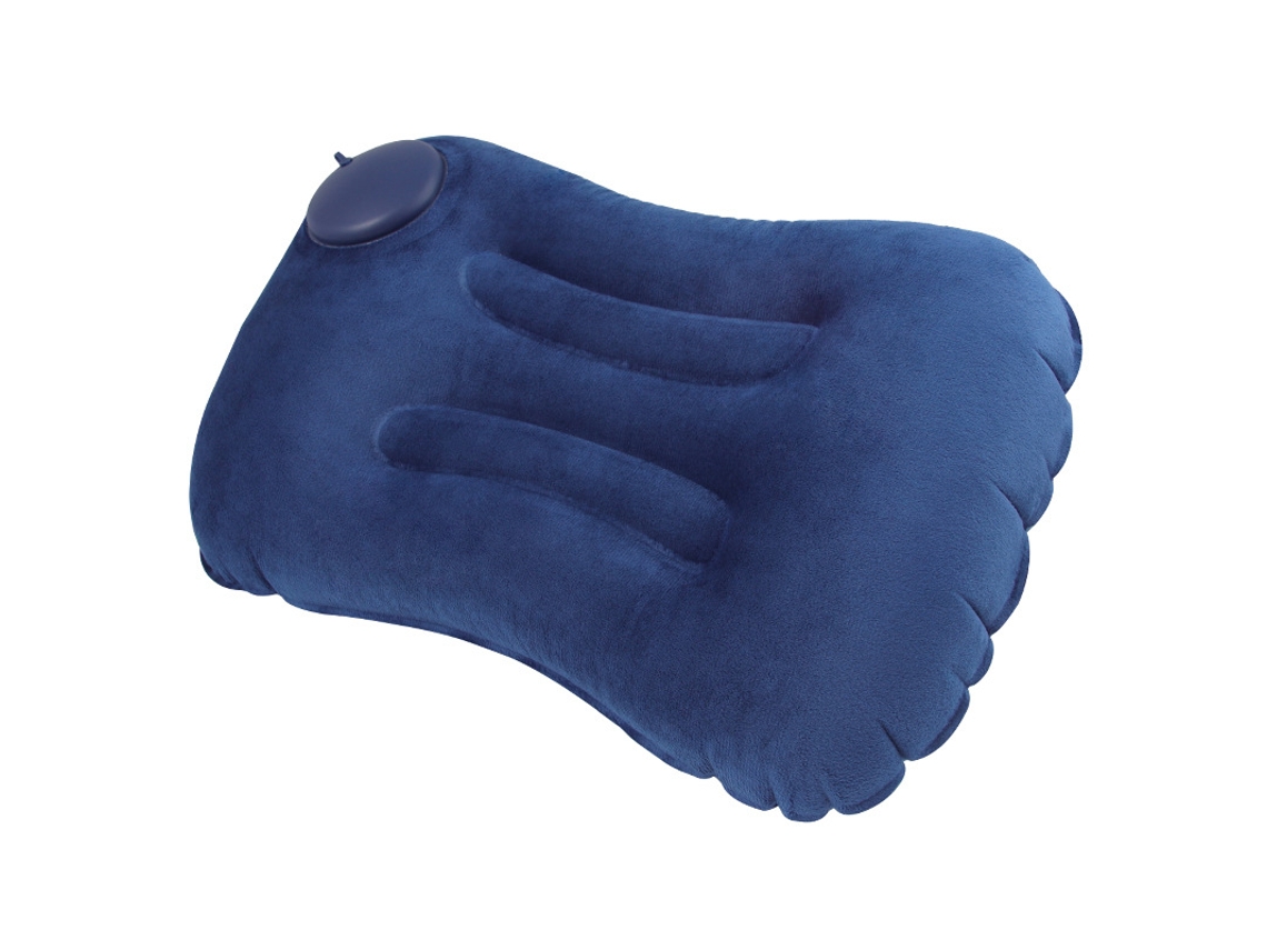 Travesseiro De Pescoço Portátil Inflável Automático, Travesseiro De Avião, Travesseiro Inflável Para Viagem Ao Ar Livre, Azul Aquaforge