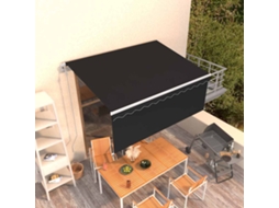 Vidaxl Toldo Retrátil Automático Com Estore 3,5x2,5 M Antracite