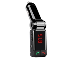 Transmissor Fm Kit para Carro Bluetooth YIZHOOD Transmissor Fm Handsfree Aux Mp3 Player Modulador Preto