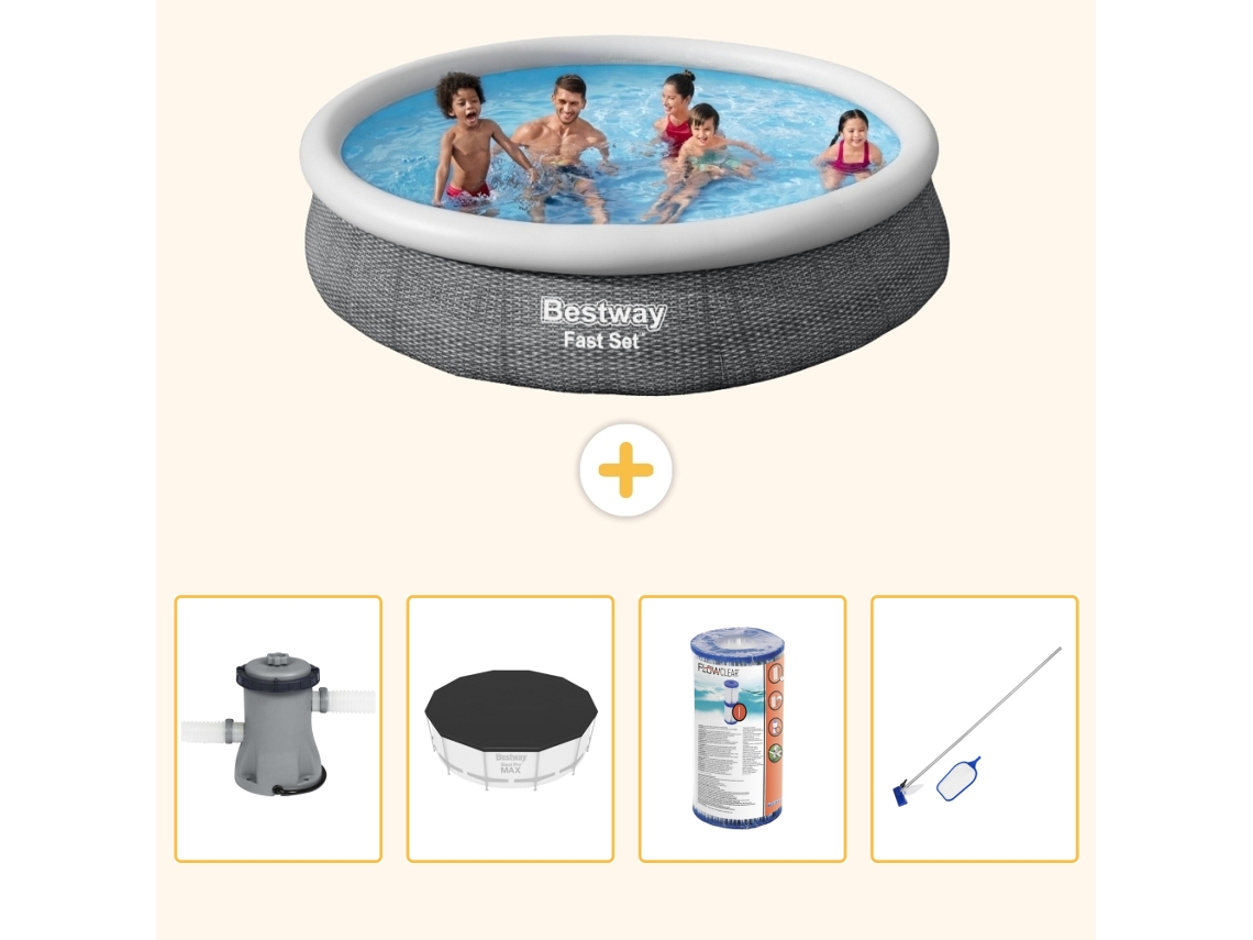 Bestway Piscina Bestway Fast Set Redonda - 366x76 Cm - 5-peças S304