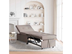 Vidaxl Sofá-cama Retrátil Cinzento-acastanhado 194 X 50 X 82 Cm Tecido