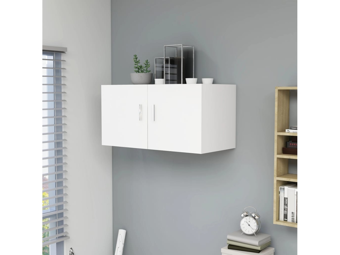 Vidaxl Armário De Parede 80x39x40 Cm Derivados De Madeira Branco