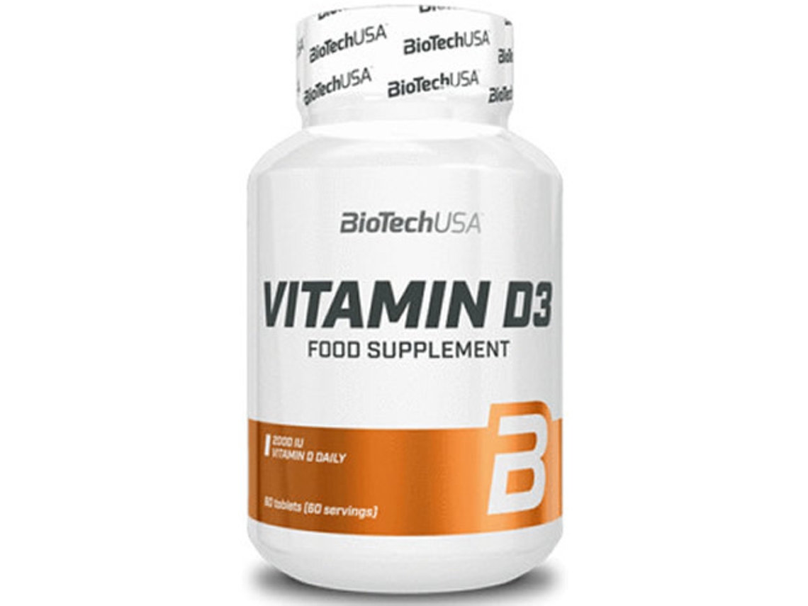 Suplemento Alimentar BIOTECHUSA Vitamin D3 60 Tabs