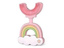 Escova de Dentes Infantil em Formato U, Modelo 2025, com Limpeza 360° e Ponta Macia Silicone Qualidade Aliment Ar. GOKOCO