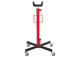 Macaco Hidráulico Poço Elevação 500kg Rodas Giratórias Pedal Vermelho