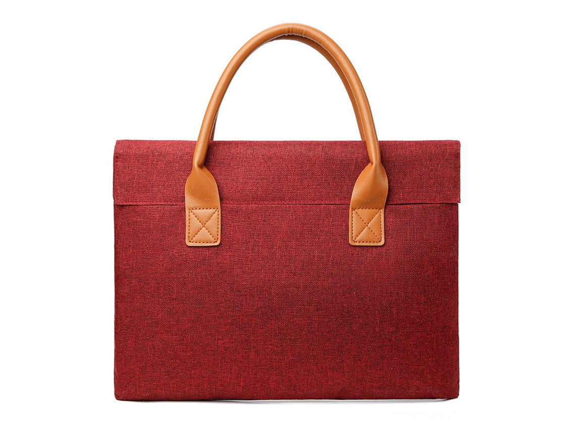 Bolsa De Ombro Para Laptop De 14,5 A 15,6 Polegadas, Bolsa De Ombro Para Tablet, Vermelha Brilvibera
