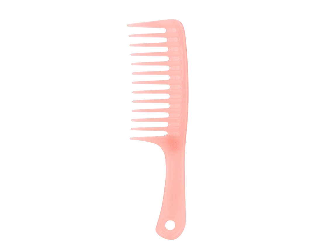 Pente De Massagem Para Cabelo Com Mão De Uso Único Dentes Ideais Para Cabelo Crespo Seco Molhado Ferramenta De Beleza Rosa