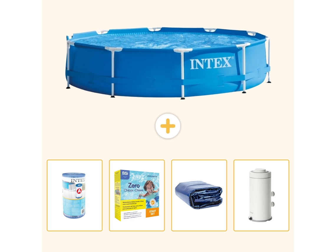 Intex Piscina Com Estrutura Redonda - 366x76 Cm - 5-peças S65