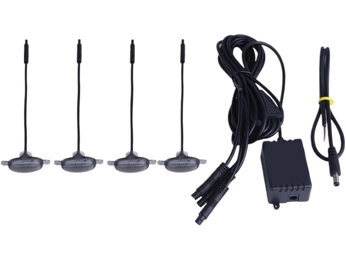 Pequena Grade Decorativa Com Luz Led Amarela, Luz De Advertência Neblina Redesenhada Para Caminhonetes
