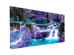 Pintura De Diamantes 5d Diy Compatible Com Cascata Grande 35,5x15,7 Polegadas Material Premium
