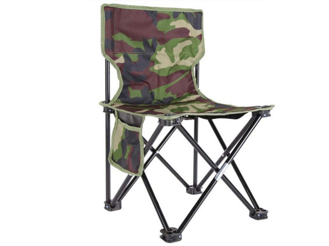 Cadeira De Pesca Dobrável Para Acampamento E Caminhada, Cadeira De Camuflagem, Banco Dobrável, 33 33 53 Cm Slowmoose