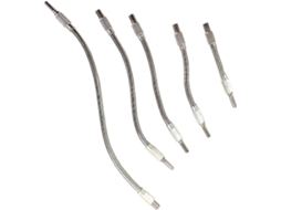 Conjunto De 5 Adaptadores Flexíveis Para Brocas Com Eixo Macio,