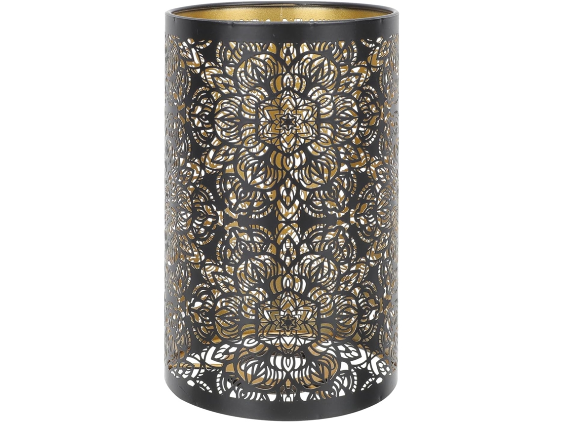 Luminária De Teto Em Ferro Preto E Dourado Para Instalação Em Quarto.