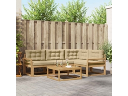 Vidaxl Conjunto De Sofás Para Exterior 5 Pcs Branco E Bege
