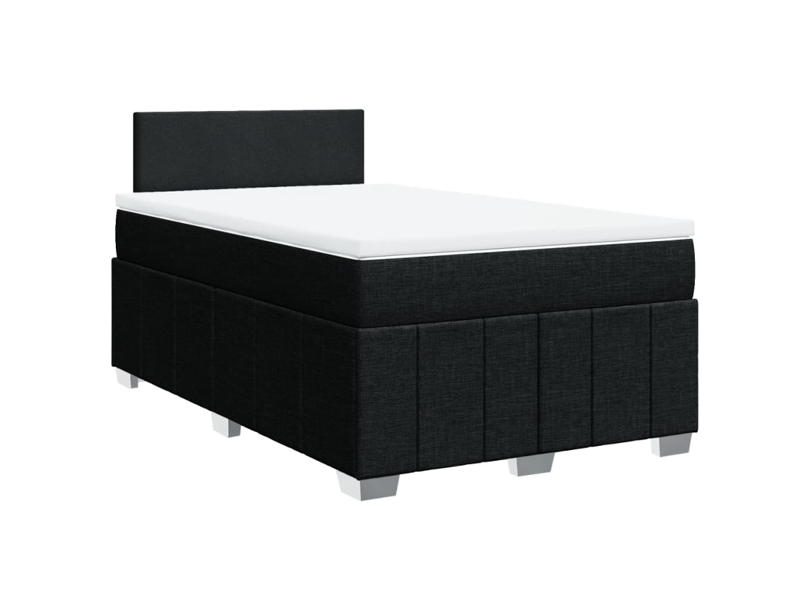 Box Spring Bed, Box Spring Beds Vidaxl Preto Tecido (120  X  190  Cm)