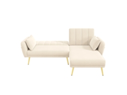 Sofá modular em chenille com espuma 30d, antiderrapante, leve, pronto para salas de estar ORBITRA TRADE