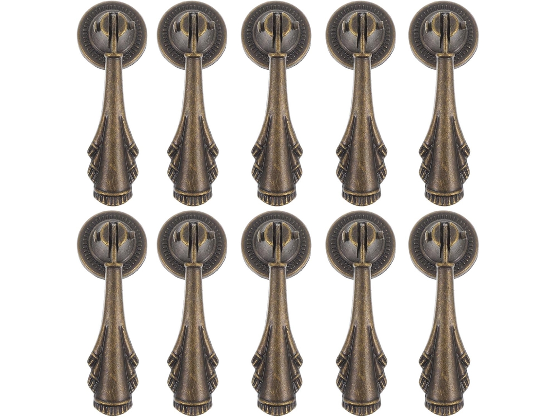 Puxadores De Gaveta Ibasenice, Design Com 10 Furos, Estilo Retrô Vintage Em Liga De Zinco Para Armários E Gabinetes