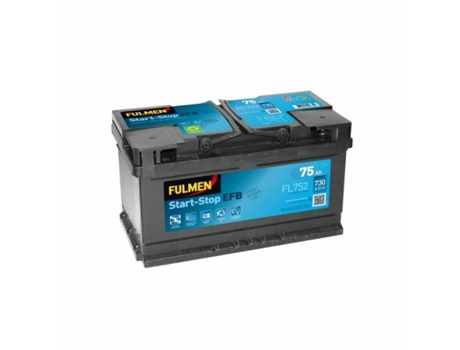 Bateria para o Carro Fulmen FL752  75 Ah 730 A EFB 12 V