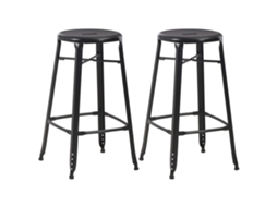 Bar Stool, Bar Stools Vidaxl Preto Metal (n/a)