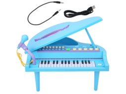 Mali brinquedo Piano Elétrico 32 Teclas Instrumento Musical Educativo para Crianças