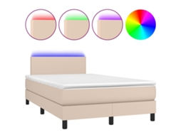 Box Spring Bed, Box Spring Beds Vidaxl Marrom Couro Artificial (120 X 200 Cm)