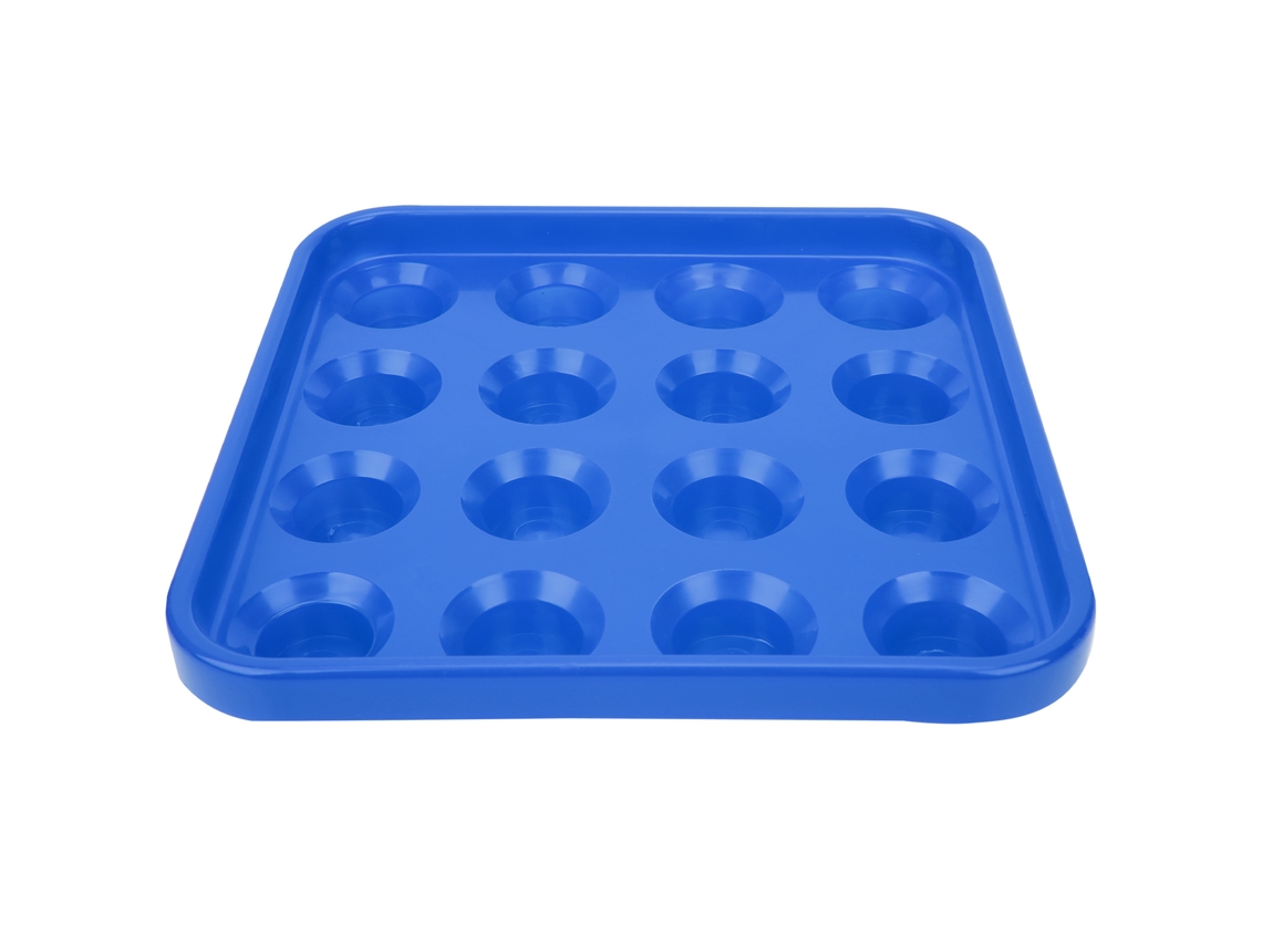 Business bandeja de Armazenamento para Bolas de Bilhar com 16 Buracos, Acessórios de Bilhar, Azul