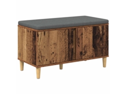 Banco de Hall com Almofada Madeira Antiga 60x38x46 cm MAISON EXCLUSIVE