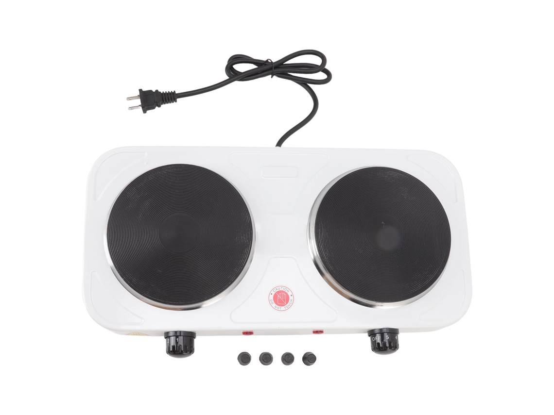 Fogão Elétrico LAXISCREED 2000w Prato Duplo Portátil Branco