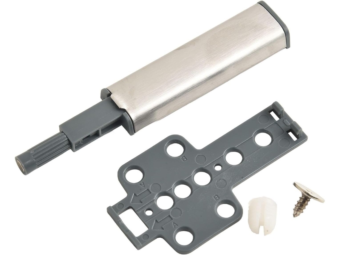 Batente De Porta Armário Com Abertura Por Pressão E Amortecedor Toque Em Aço Inoxidável Para Proteção Portas Guarda