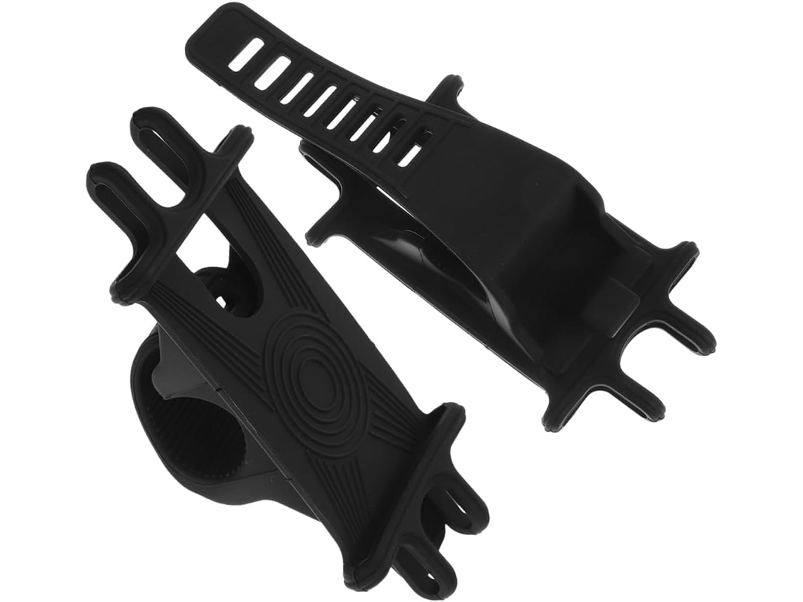 Suporte Para Celular De 2 Peças Em Silicone E Abs Para Bicicletas