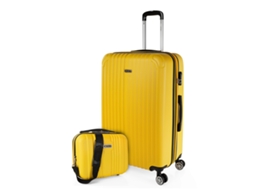 Mala Abs Grande ITACA Sevron Amarelo 49X76X30 Cm 104L