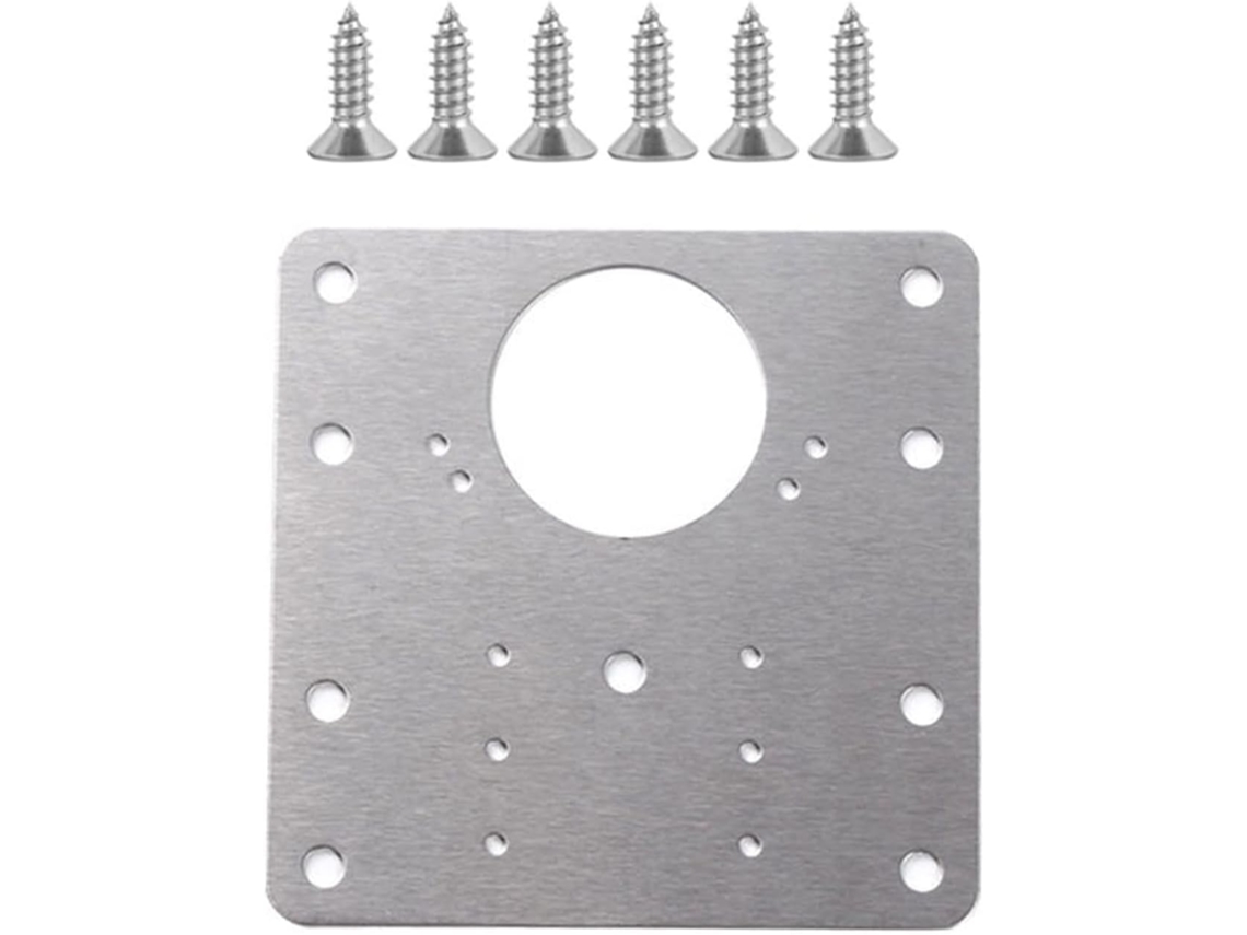 1-conjunto De Dobradiças Para Portas Armário Com Placa Reparo, Ferramentas Em Aço Inoxidável Para Dobradiças De Armários