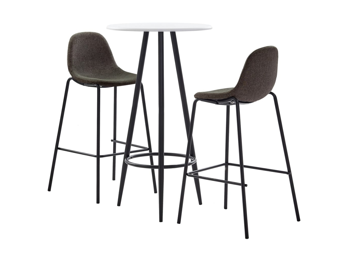Bar Set, Bar Sets Vidaxl Cinzeto Tecido