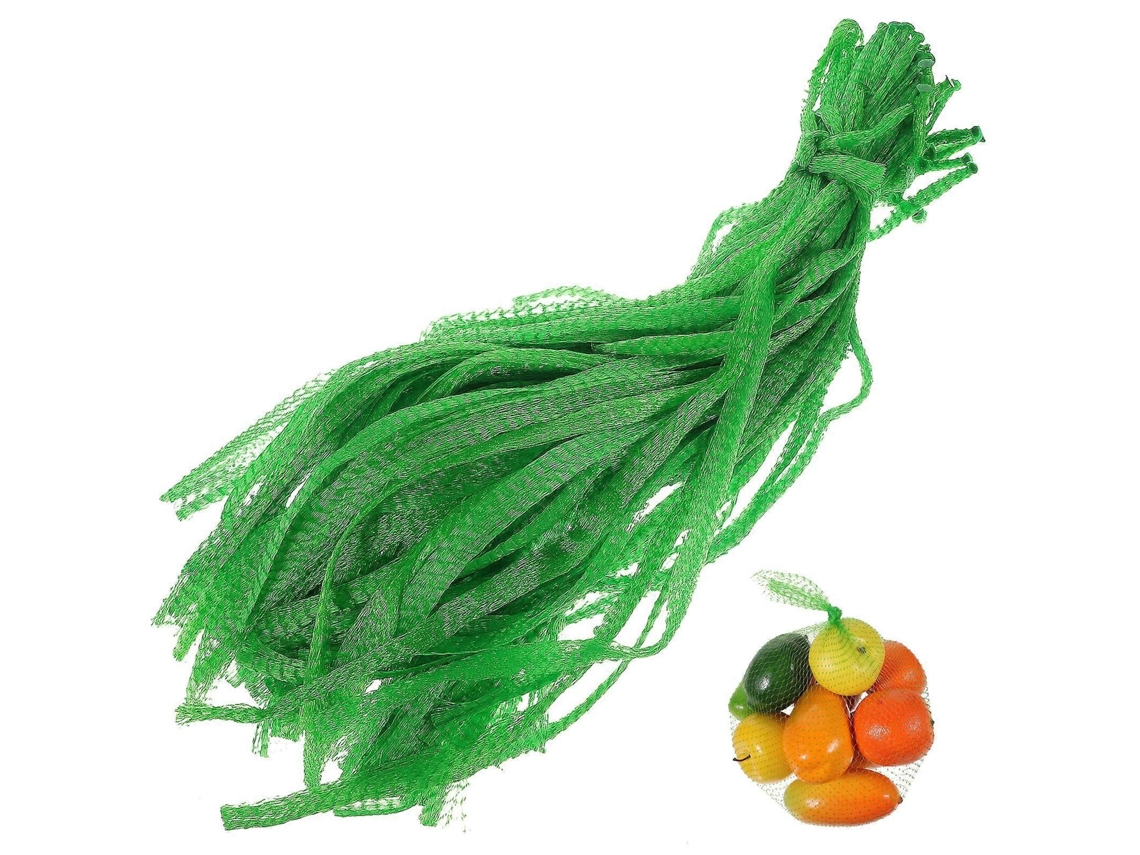 100 Unidades de Sacolas de Compras em Malha, Sacolas Dobráveis ​​de Nylon, Sacolas de Malha Verde. GOKOCO