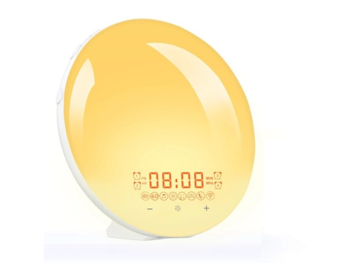 Lurelia Luz Noturna Inteligente Com Wi Fi, Despertador Digital, Luz Para Despertar, Nascer/pôr Do Sol, Controlo Por Aplicativo Smart Life