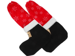 Conjunto De 2-protetores Pés Cadeira Com Tema Natalino Do Papai Noel, Antiderrapantes, Para Decoração De Festas, Casa E