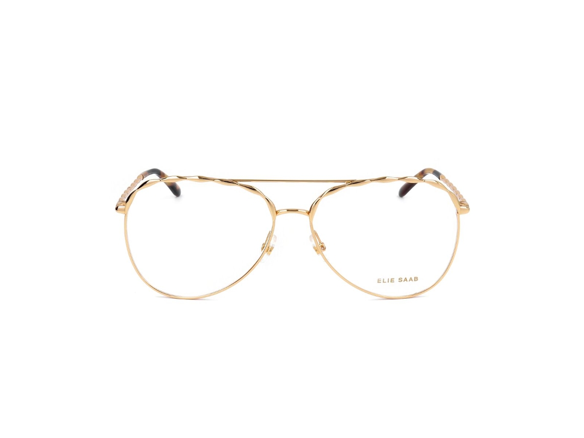 Armação de óculos feminina Elie Saab Es-020-j5g (metal - dourado - Ø 58 mm)