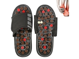 Sapatos de Massagem com Terapia Magnética Reflexologia Ativação de Sangue 42 43 Marrom
