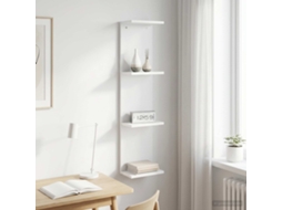 Vidaxl Prateleira De Parede Branco 22 X 15 X 100 Cm